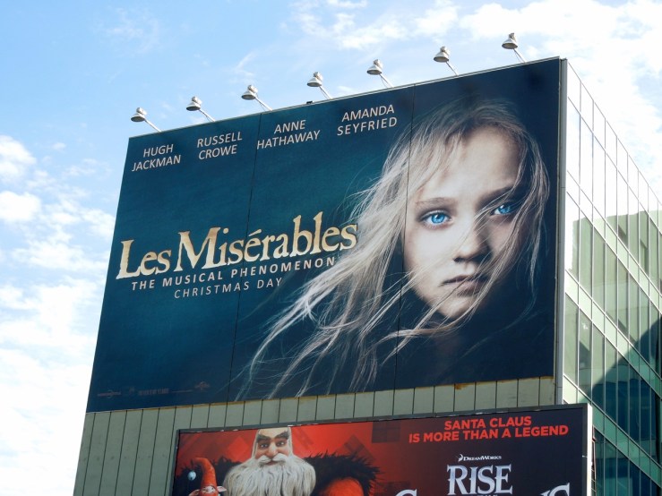 Giant Les Miserables film billboard
