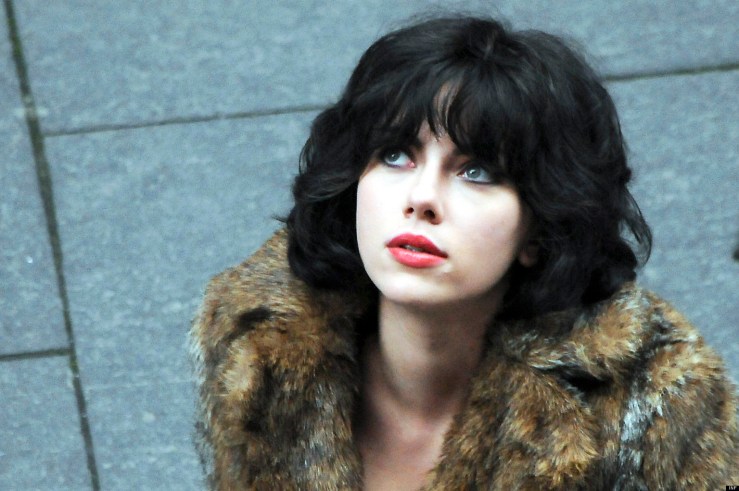Scarlett Johansson Fliming 'Under the Skin' in Glasgow