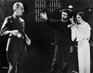 carrie-fischer-george-lucas-peter-cushing