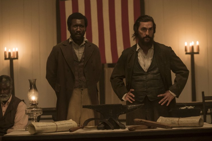 Mahershala Ali andMatthew McConaughey star in FREE STATE OF JONES